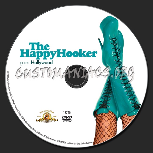 The Happy Hooker Goes Hollywood dvd label