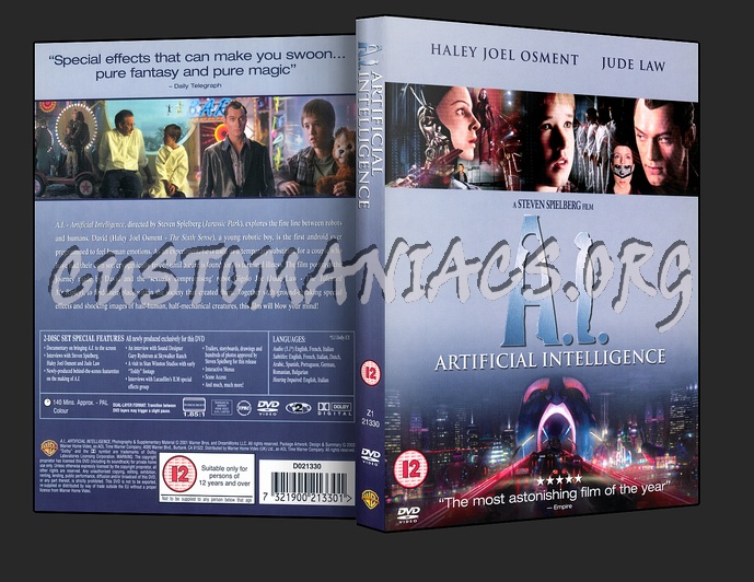 AI Artificial Intelligence dvd cover