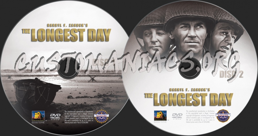 The Longest Day dvd label