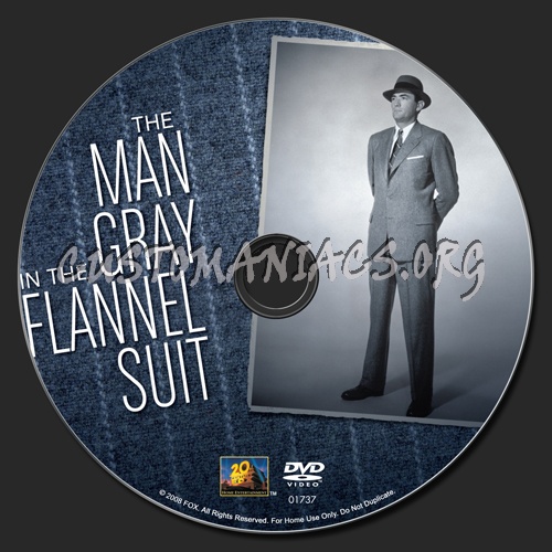 The Man in the Flannel Gray Suit dvd label