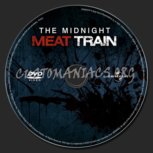 The Midnight Meat Train dvd label