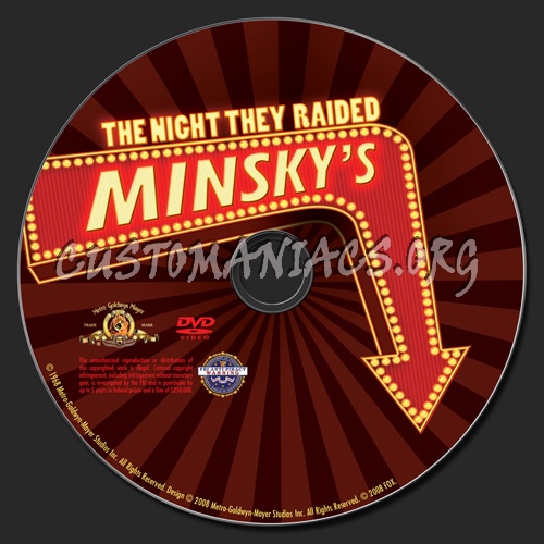 The Night they Raided Minsky's dvd label