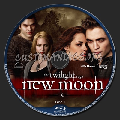 New Moon blu-ray label