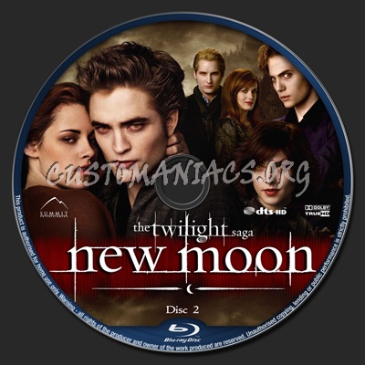 New Moon blu-ray label