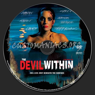 The Devil Within dvd label