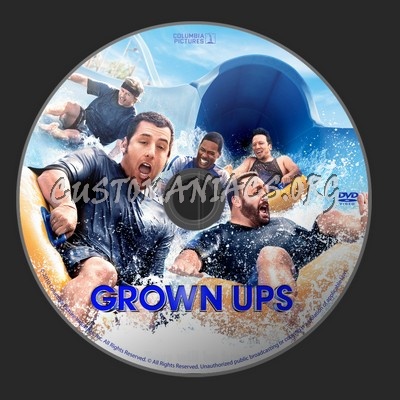 Grown Ups dvd label