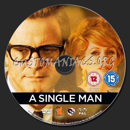 A Single Man dvd label