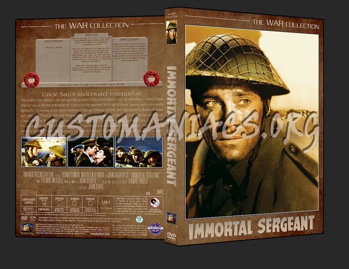 War Collection Immortal Sergeant dvd cover