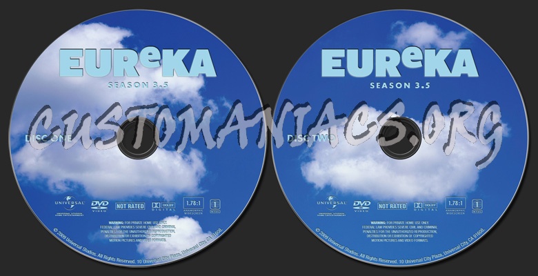 Eureka Season 3.5 dvd label