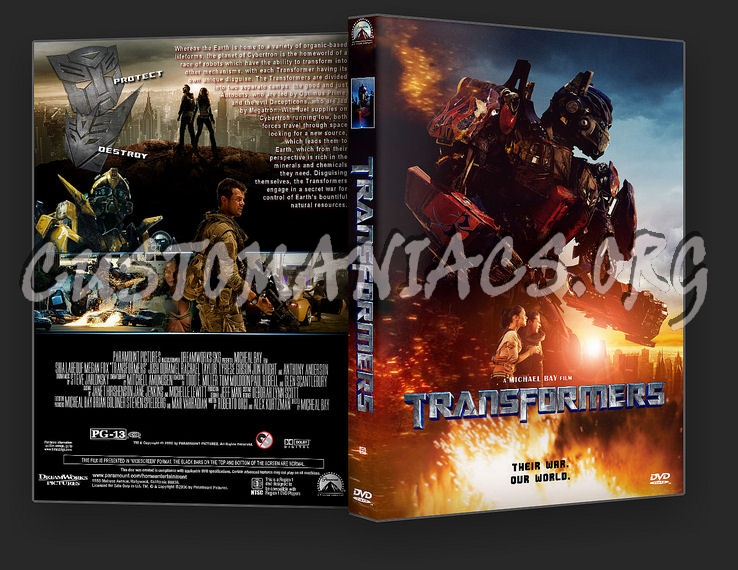 Transformers dvd cover