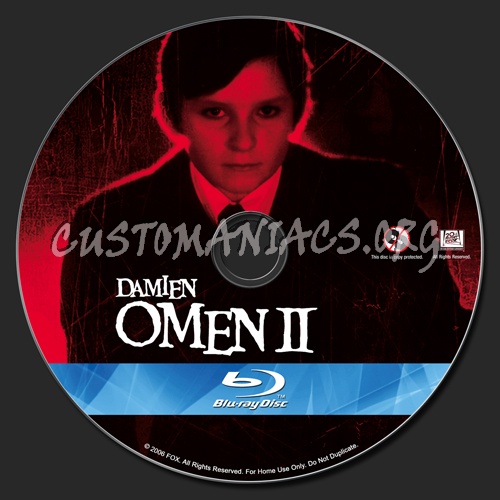 The Omen 2 blu-ray label