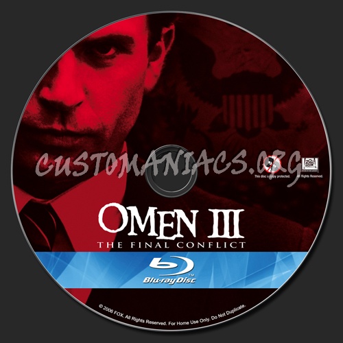 The Omen 3 blu-ray label