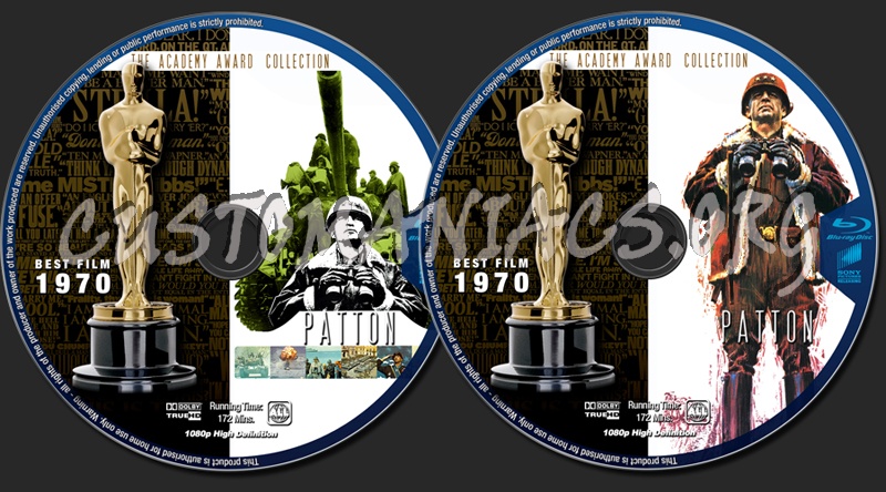 Academy Awards Collection - Patton blu-ray label