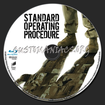 Standard Operating Procedure blu-ray label