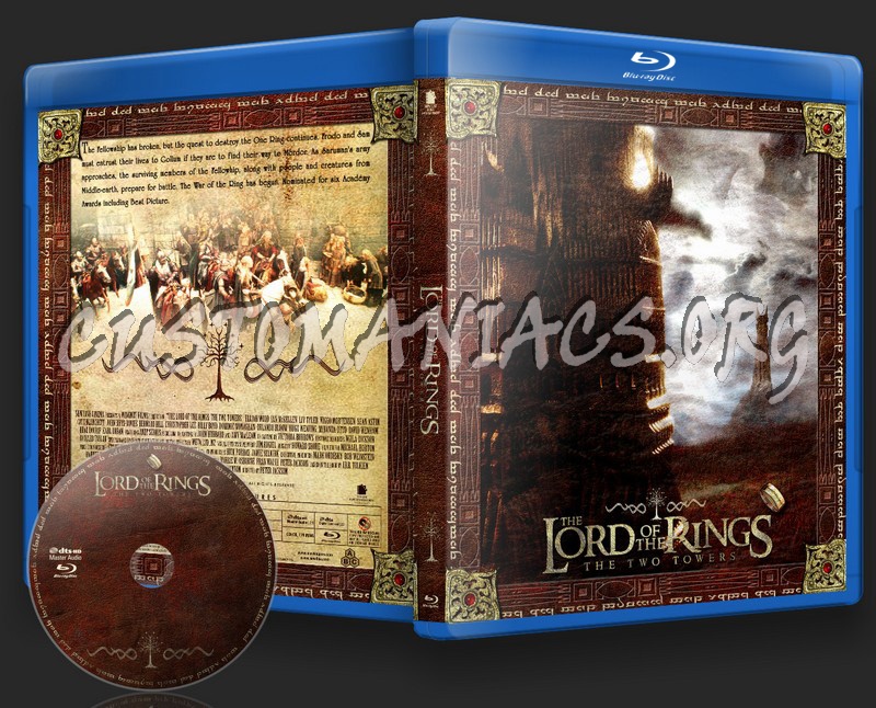 The Lord of the Rings: The Two Towers blu-ray cover