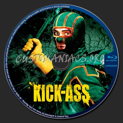 Kick-Ass blu-ray label