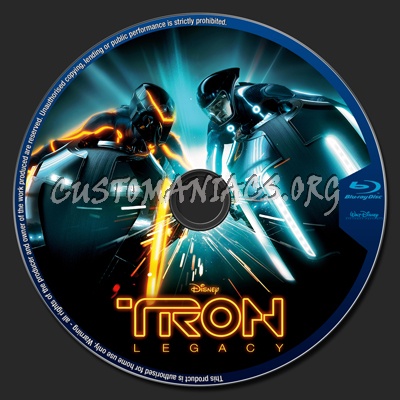 Tron Legacy blu-ray label