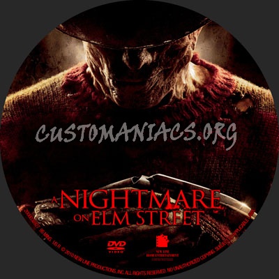 A Nightmare on Elm Street dvd label