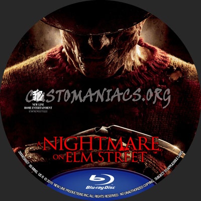 A Nightmare On Elm Street blu-ray label