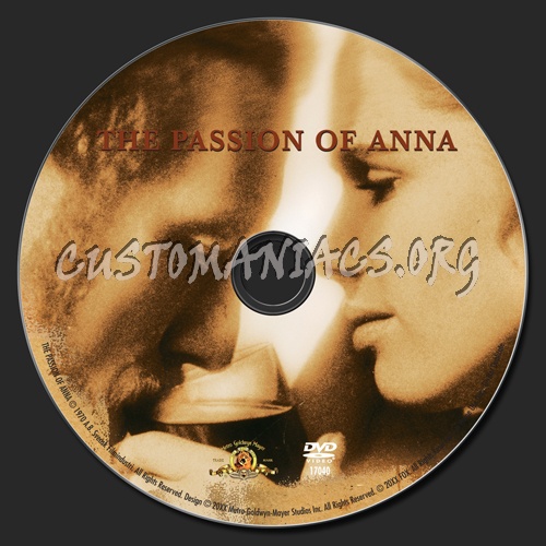 The Passion of Anna dvd label