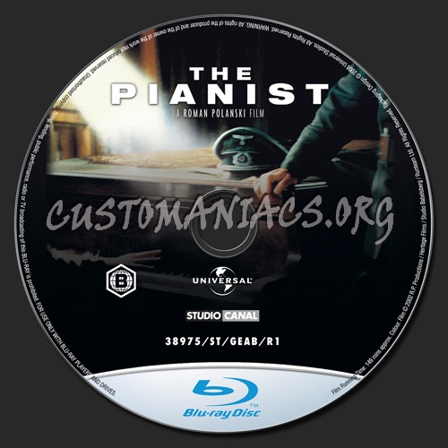 The Pianist blu-ray label