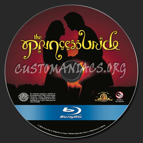 The Princess Bride blu-ray label