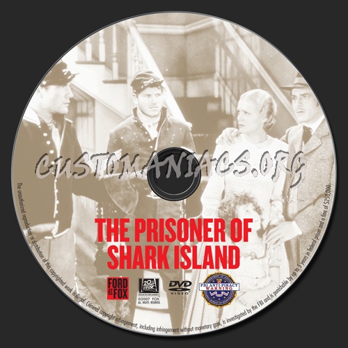 The Prisoner of Shark Island dvd label