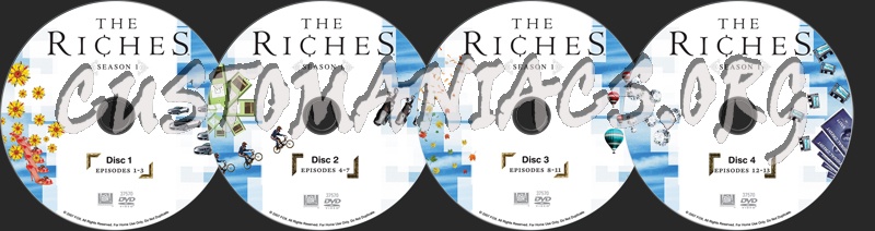 The Riches Season 1 dvd label