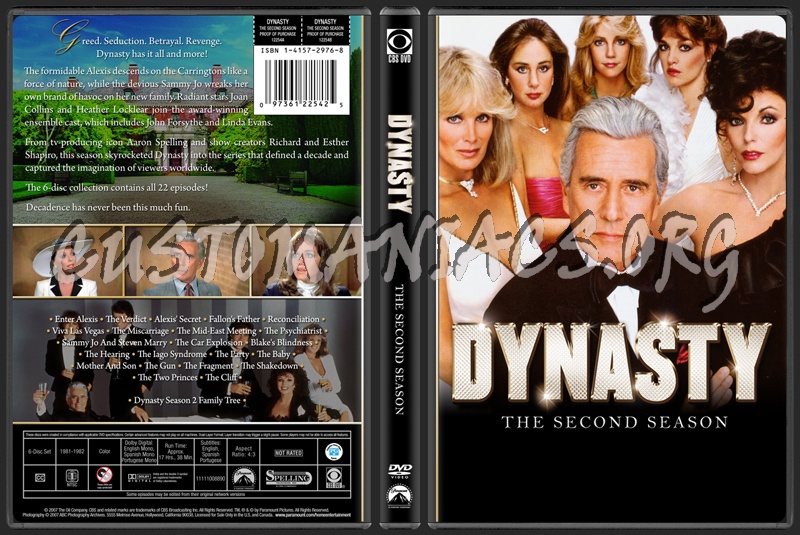 Dynasty - The Second Season dvd cover