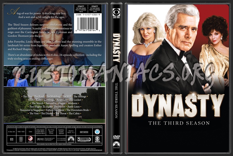 Dynasty - The Third Season dvd cover