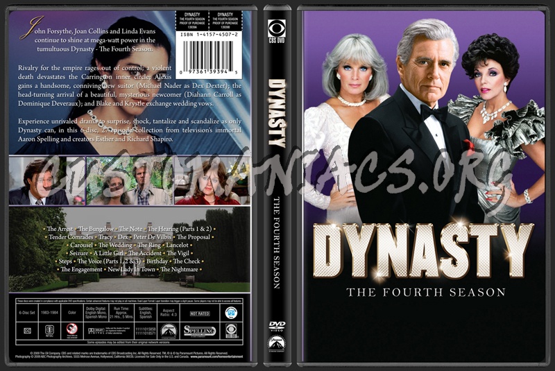Dynasty - The Fourth Season dvd cover