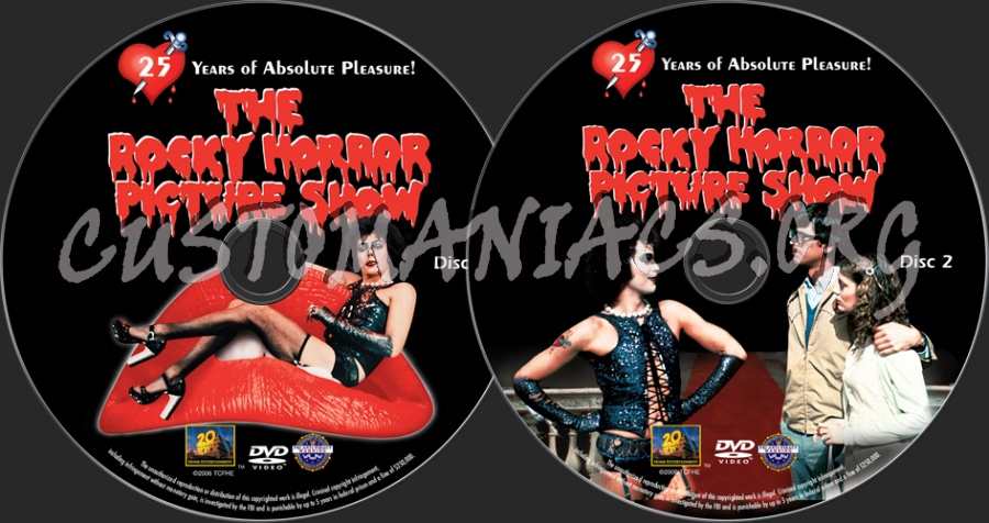 The Rocky Horror Picture Show dvd label