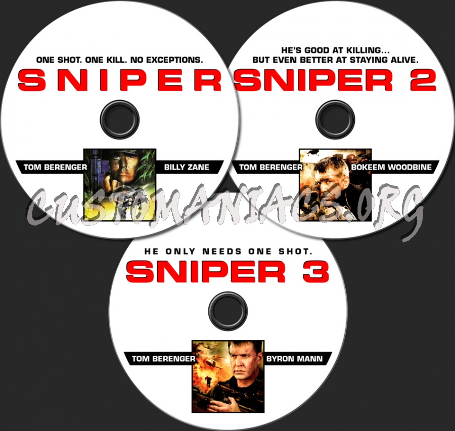 Sniper 1-3 dvd label