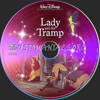 Lady and the Tramp dvd label