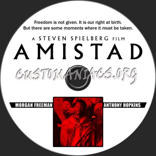 Amistad dvd label