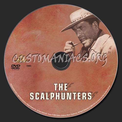 The Scalphunters dvd label