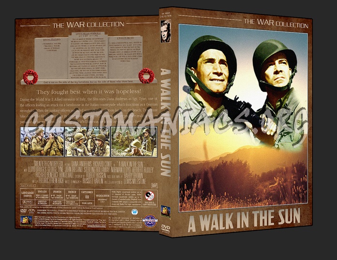 War Collection A Walk in the Sun dvd cover