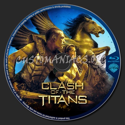 Clash of the titans blu-ray label