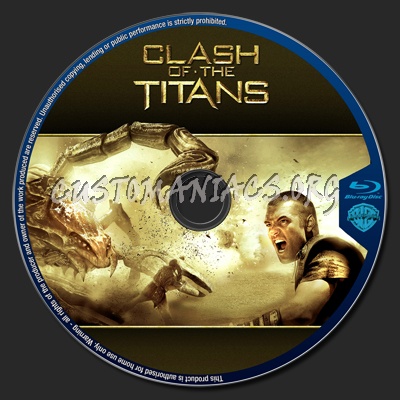 Clash of the titans blu-ray label