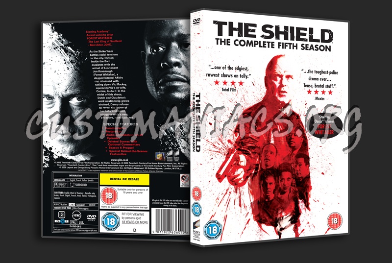 The Shield Season 5 dvd cover