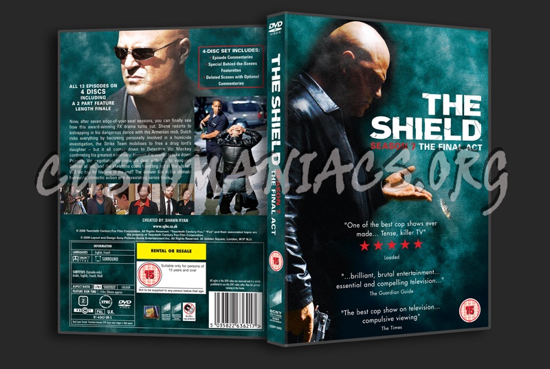 The Shield Season 7 dvd cover