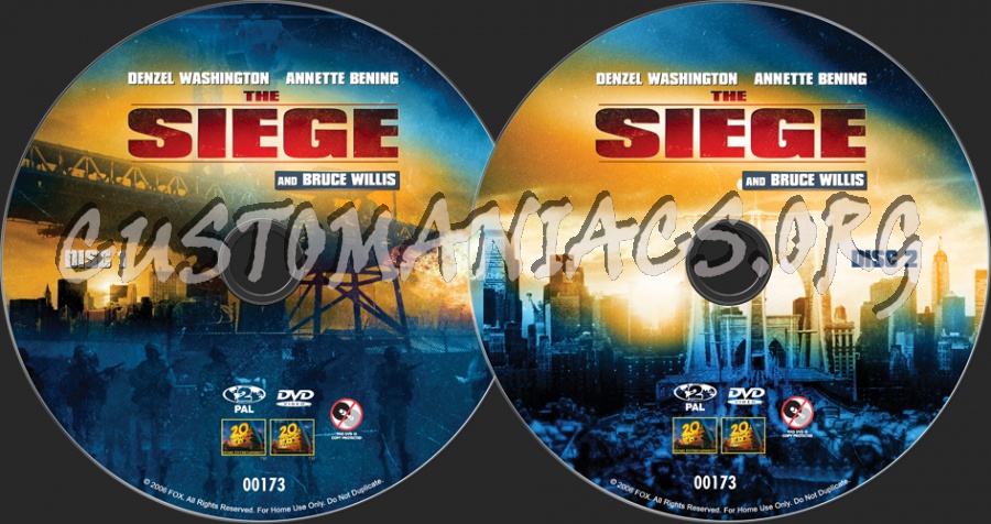 The Siege dvd label