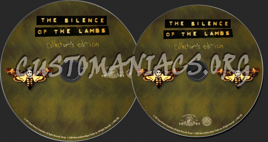 The Silence of the Lambs dvd label