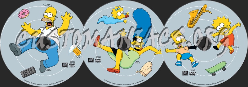 The Simpsons Season 1 dvd label