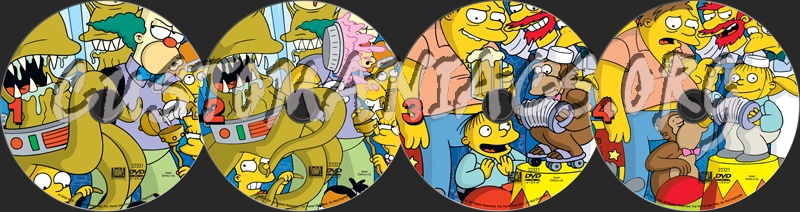 The Simpsons Season 4 dvd label