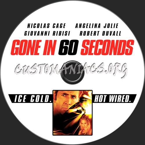 Gone In 60 Seconds dvd label