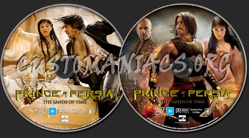 Prince Of Persia - The Sands Of Time dvd label