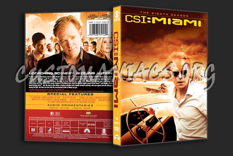 CSI Miami Season 8 dvd cover