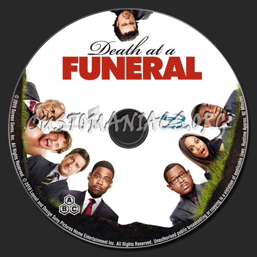 Death at a Funeral blu-ray label