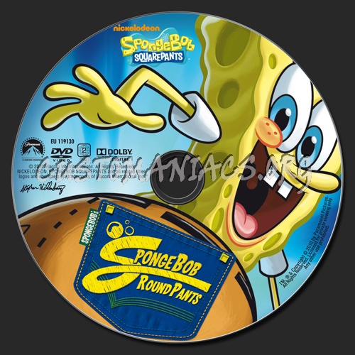 SpongeBob Squarepants SpongeBob Round Pants dvd label